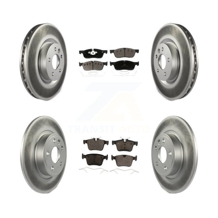Front Rear Coat Brake Rotors Ceramic Pad Kit For Land Rover Discovery Sport Jaguar E-Pace KGT-102187