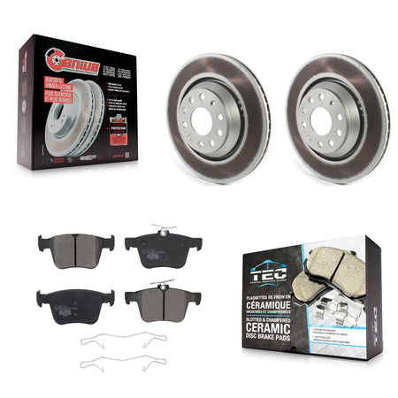 Rear Coat Brake Rotors Ceramic Pad Kit For Volkswagen Atlas Audi Q3 Cross Sport Golf R S3 KGT-102207