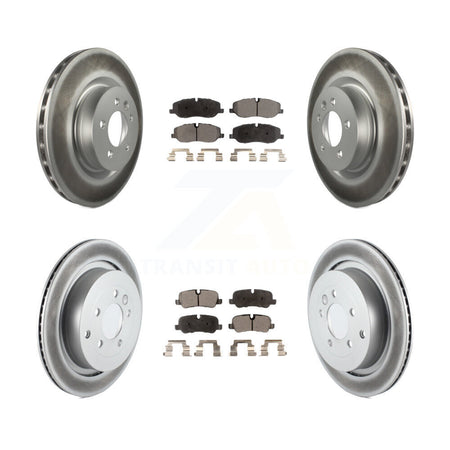Front Rear Coat Brake Rotor Ceramic Pad Kit For 06-07 Land Rover Range Sport Supercharged KGT-102232