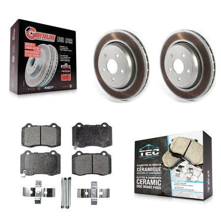 Rear Coated Disc Brake Rotors And Ceramic Pads Kit For Jeep Grand Cherokee Dodge Durango KGT-102372