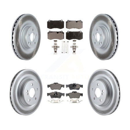 Front Rear Coat Brake Rotors Ceramic Pad Kit For Mercedes-Benz S550 S450 SL550 S350 CL550 KGT-102479