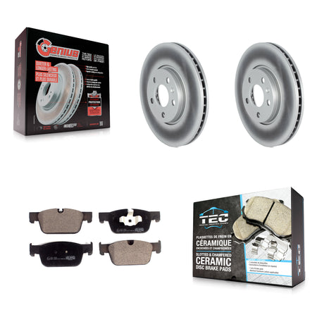 Front Coated Disc Brake Rotor And Ceramic Pad Kit For Volvo S60 V60 S90 Cross Country V90 KGT-102597