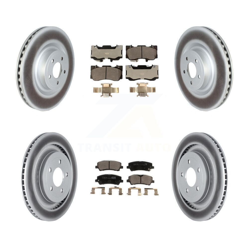 Front Rear Coat Brake Rotor Ceramic Pad Kit For 2020 Ford Mustang GT Premium/GT with 5.0L KGT-102618