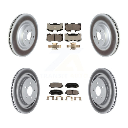 Front Rear Coat Brake Rotor Ceramic Pad Kit For 2020 Ford Mustang GT Premium/GT with 5.0L KGT-102618