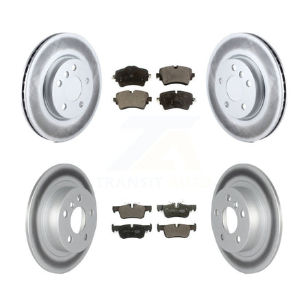 Front Rear Coated Disc Brake Rotors And Ceramic Pads Kit For Mini Cooper Clubman KGT-102628
