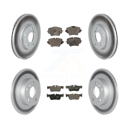 Front Rear Coated Disc Brake Rotor And Ceramic Pad Kit For Mini Cooper Countryman Clubman KGT-102629