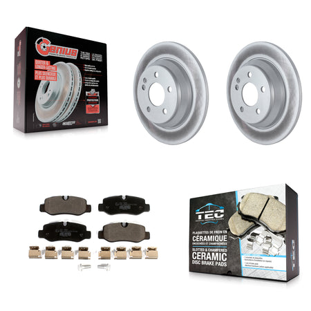 Rear Coated Disc Brake Rotors And Ceramic Pads Kit For Mercedes-Benz Metris KGT-102691