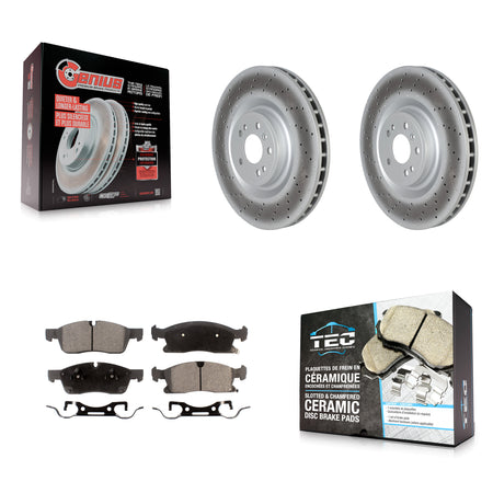 Front Coat Brake Rotors Ceramic Pad Kit For Mercedes-Benz ML350 GLS450 ML400 GLE400 ML250 KGT-102715