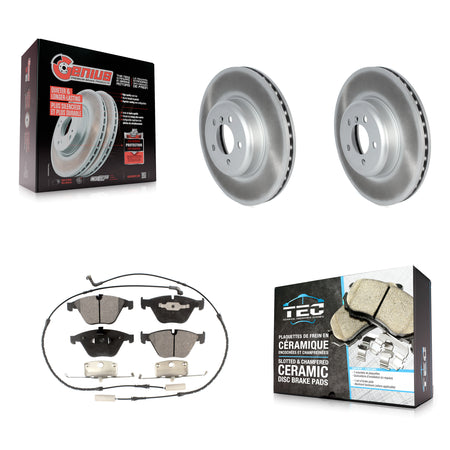 Front Coated Disc Brake Rotors And Ceramic Pads Kit For 2012 BMW 335i Convertible/Coupe KGT-102719