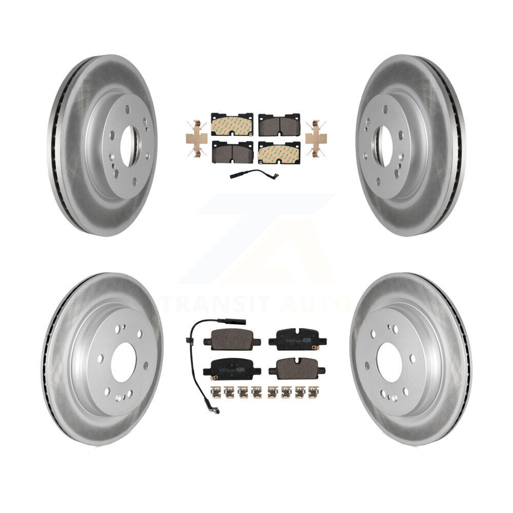 Front Rear Coat Brake Rotor Ceramic Pad Kit For GMC Chevrolet Silverado 1500 Sierra Yukon KGT-102788