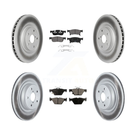 Front Rear Coated Disc Brake Rotors And Ceramic Pads Kit For 2019-2024 Subaru Ascent KGT-102849
