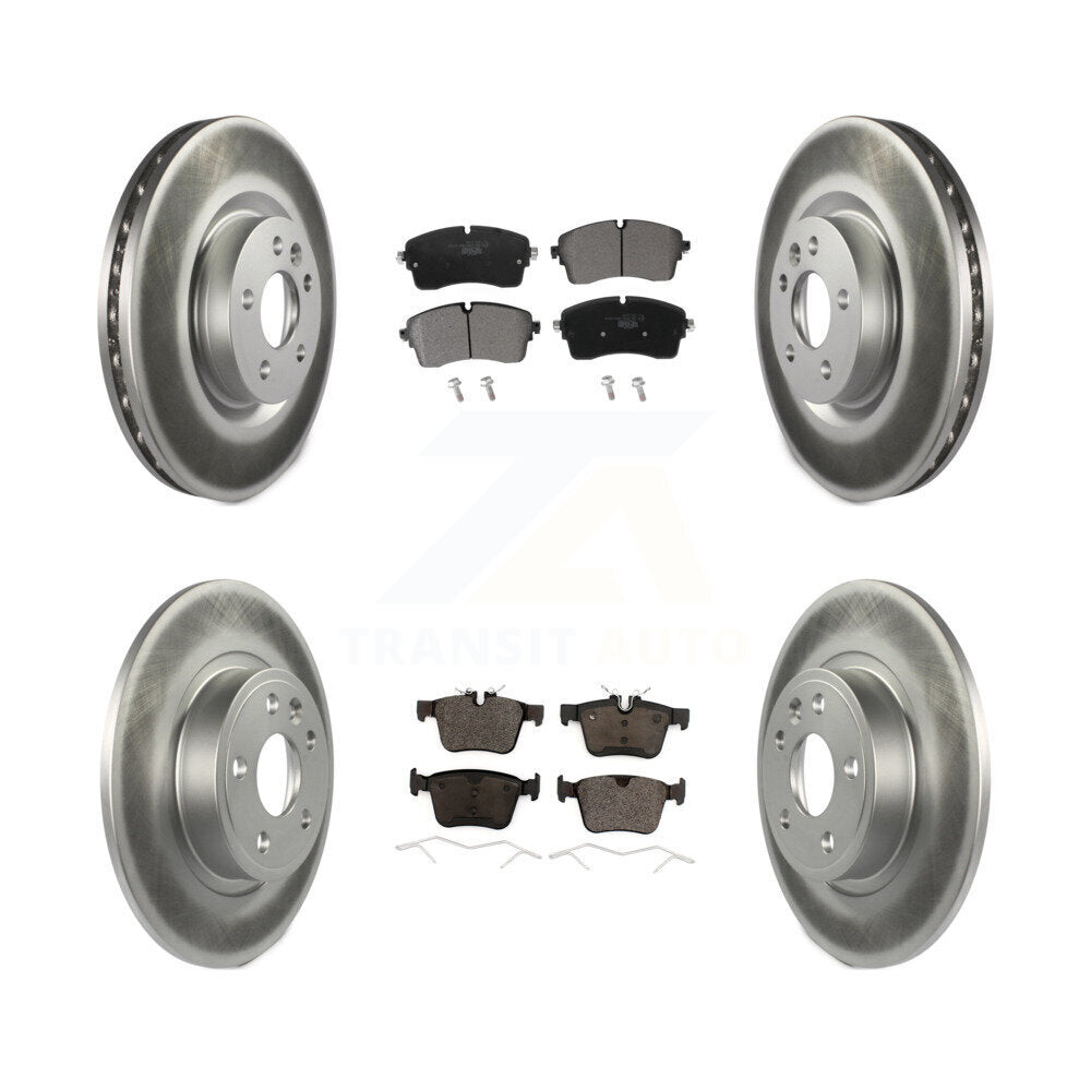 Front Rear Coated Disc Brake Rotors And Ceramic Pads Kit For Jaguar E-Pace KGT-102853
