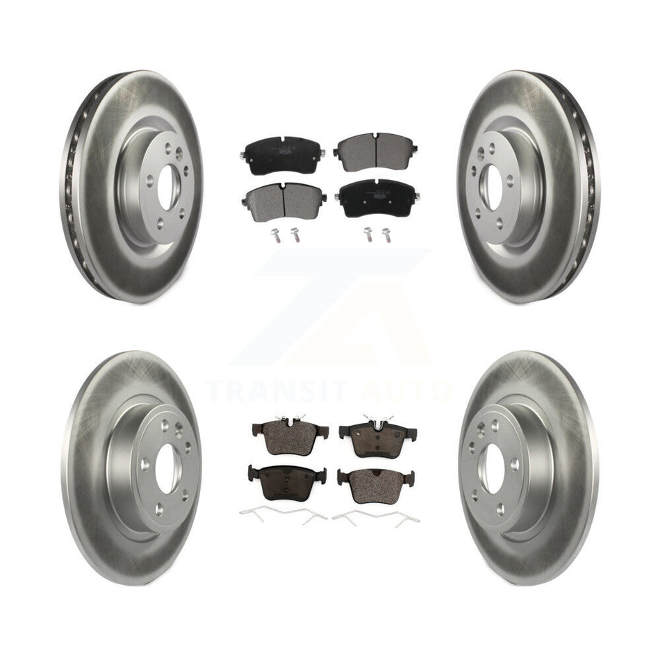 Front Rear Coated Disc Brake Rotors And Ceramic Pads Kit For Jaguar E-Pace KGT-102853