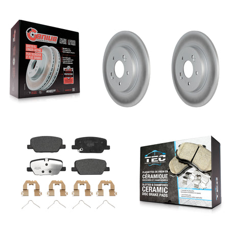 Rear Coated Disc Brake Rotors Ceramic Pad Kit For Hyundai Palisade Santa Fe Kia Telluride KGT-102890