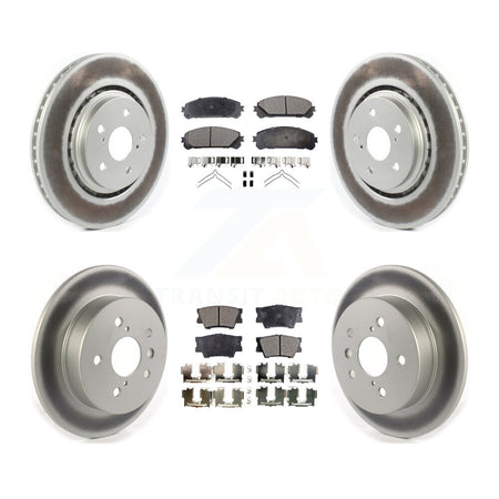 Front Rear Coat Brake Rotor Ceramic Pad Kit For 22 Toyota Camry With Manual Parking KGT-102949