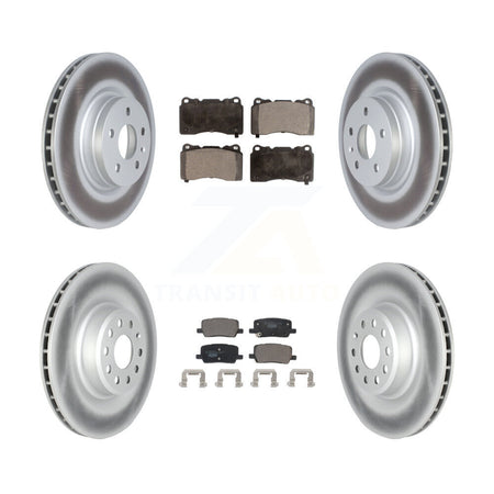 Front Rear Coat Brake Rotor Ceramic Pad Kit For Tesla X S With Single Piston Caliper KGT-102966