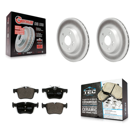 Rear Coated Disc Brake Rotors And Ceramic Pads Kit For Mercedes-Benz C300 C400 C350e KGT-103065