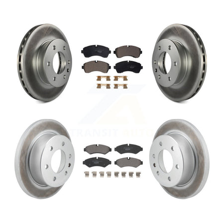 Front Rear Coated Brake Rotor & Ceramic Pad Kit For Mercedes-Benz Sprinter 2500 3500 1500 KGT-103188