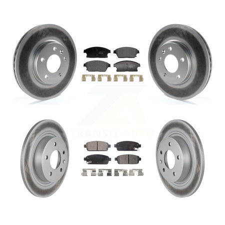 Front Rear Coat Brake Rotor Ceramic Pad Kit For Chevrolet Cruze Buick Verano Orlando Volt KGT-103213