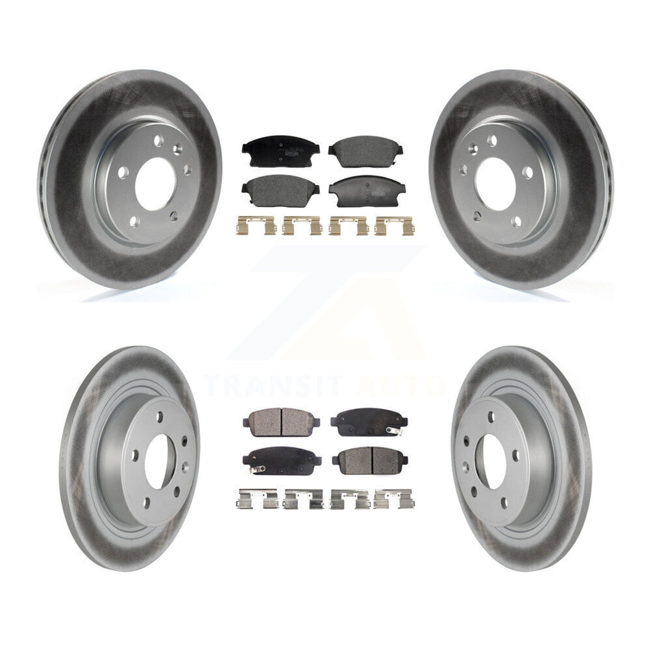 Front Rear Coat Brake Rotor Ceramic Pad Kit For Chevrolet Cruze Buick Verano Orlando Volt KGT-103213