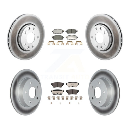 Front Rear Coat Brake Rotors Ceramic Pad Kit For Nissan Kicks SV SR with Disc rear brakes KGT-103218