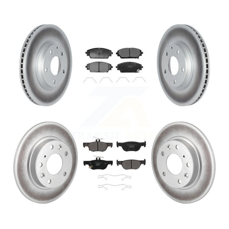 Front Rear Coated Disc Brake Rotors And Ceramic Pads Kit For Mazda CX-30 KGT-103228