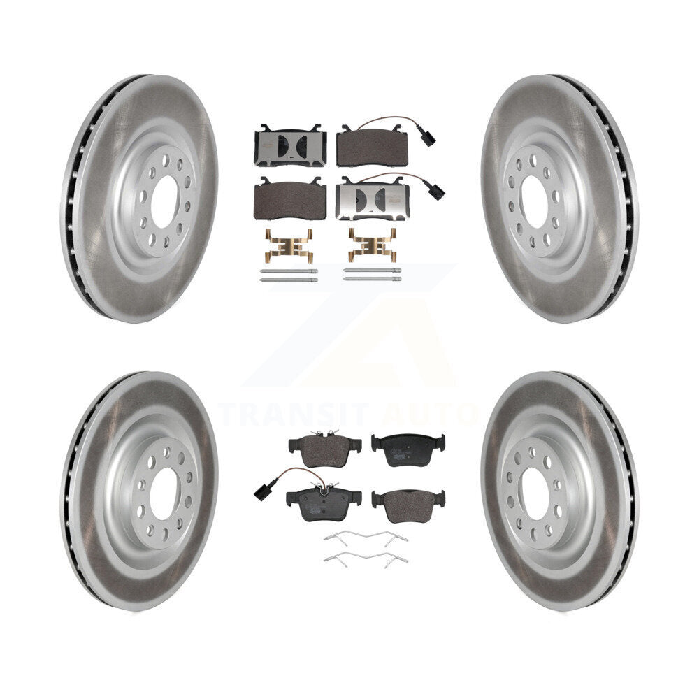 Front Rear Coated Disc Brake Rotors And Ceramic Pads Kit For Alfa Romeo Stelvio Giulia KGT-103232