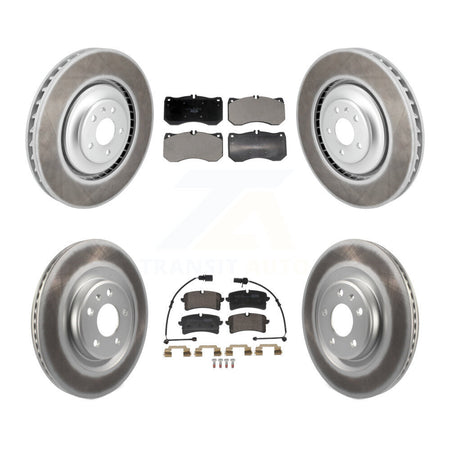 Front Rear Coated Disc Brake Rotors And Ceramic Pads Kit For Audi A7 Quattro KGT-103310
