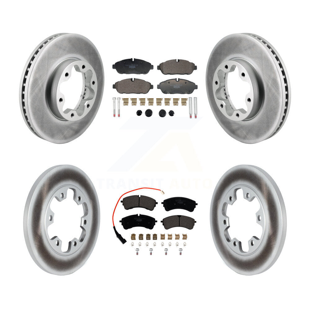 Front Rear Coat Brake Rotors Ceramic Pad Kit For Ford Transit-250 Transit-150 Transit-350 KGT-103312