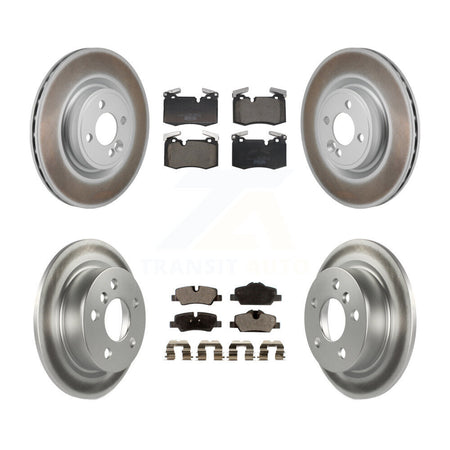 Front Rear Coated Brake Rotor Ceramic Pad Kit For Mini Cooper John Works with 2.0L KGT-103323