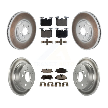 Front Rear Coated Disc Brake Rotors And Ceramic Pads Kit For Mini Cooper KGT-103324