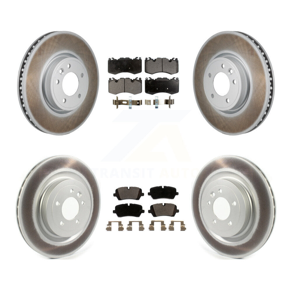 Front Rear Coated Disc Brake Rotors And Ceramic Pads Kit For Land Rover Range Sport KGT-103351