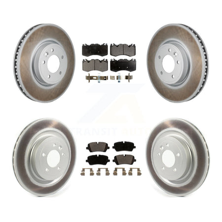 Front Rear Coated Disc Brake Rotors And Ceramic Pads Kit For Land Rover Range Sport KGT-103351