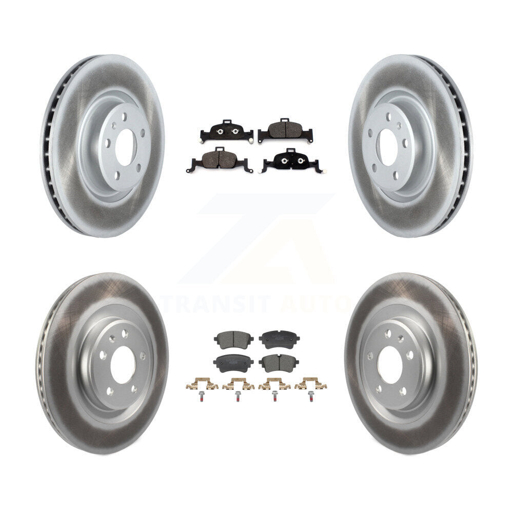 Front Rear Coated Brake Rotor Ceramic Pad Kit For Audi A5 Sportback Quattro A4 allroad A6 KGT-103355