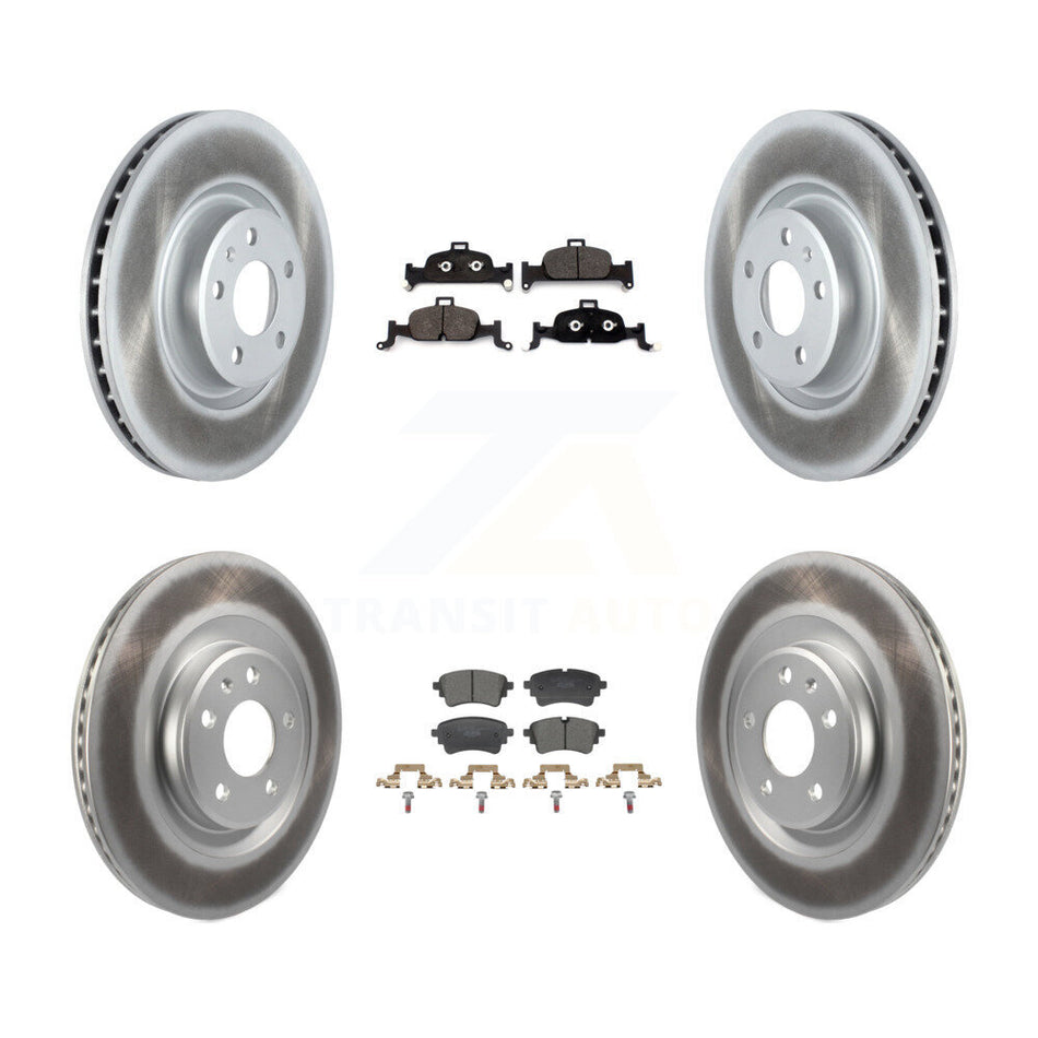 Front Rear Coated Brake Rotor Ceramic Pad Kit For Audi A5 Sportback Quattro A4 allroad A6 KGT-103355
