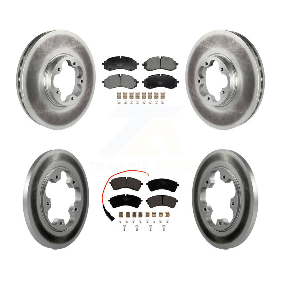 Front Rear Coat Brake Rotors Ceramic Pad Kit For Ford Transit-250 Transit-350 Transit-150 KGT-103369