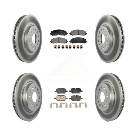 Front Rear Coat Disc Brake Rotor Ceramic Pad Kit For Chevrolet Traverse Blazer GMC Acadia KGT-103386