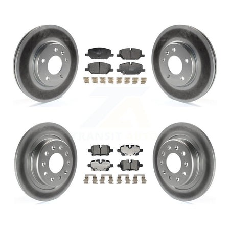 Front Rear Coated Disc Brake Rotors And Ceramic Pads Kit For GMC Terrain KGT-103389