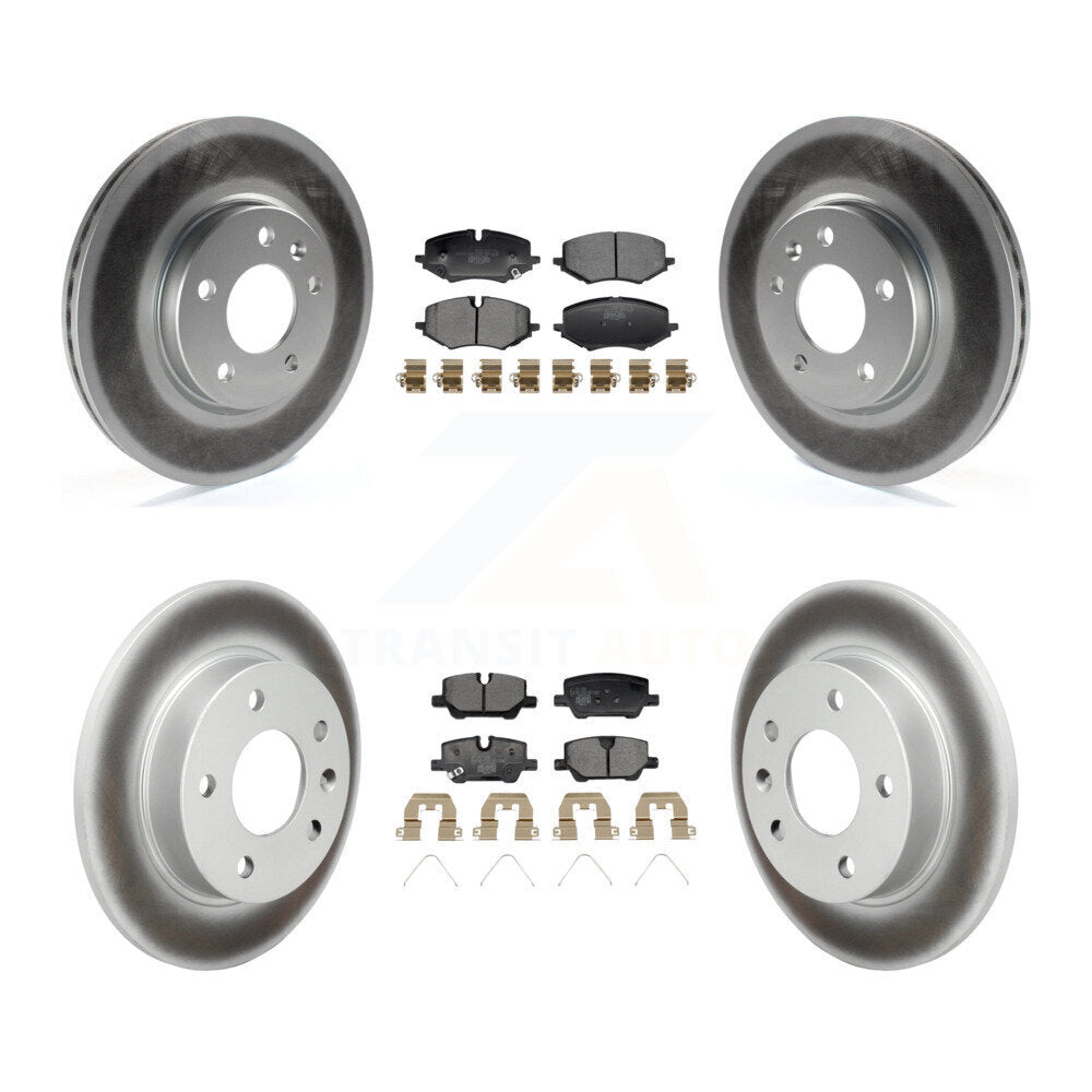 Front Rear Coated Brake Rotor & Ceramic Pad Kit For Chevrolet Trailblazer Buick Encore GX KGT-103392