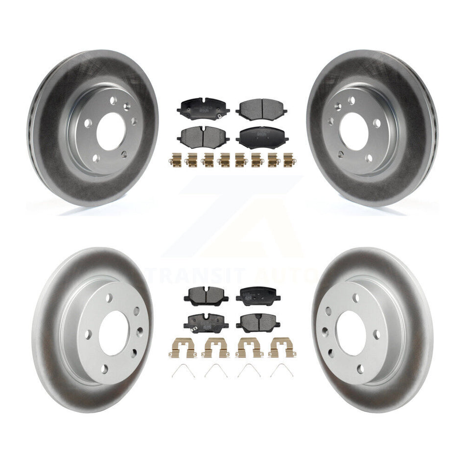 Front Rear Coated Brake Rotor & Ceramic Pad Kit For Chevrolet Trailblazer Buick Encore GX KGT-103392