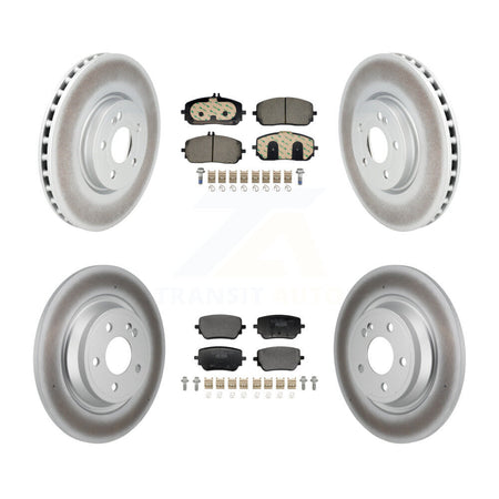 Front Rear Coated Disc Brake Rotor & Ceramic Pad Kit For Mercedes-Benz GLB250 EQB 350 300 KGT-103397