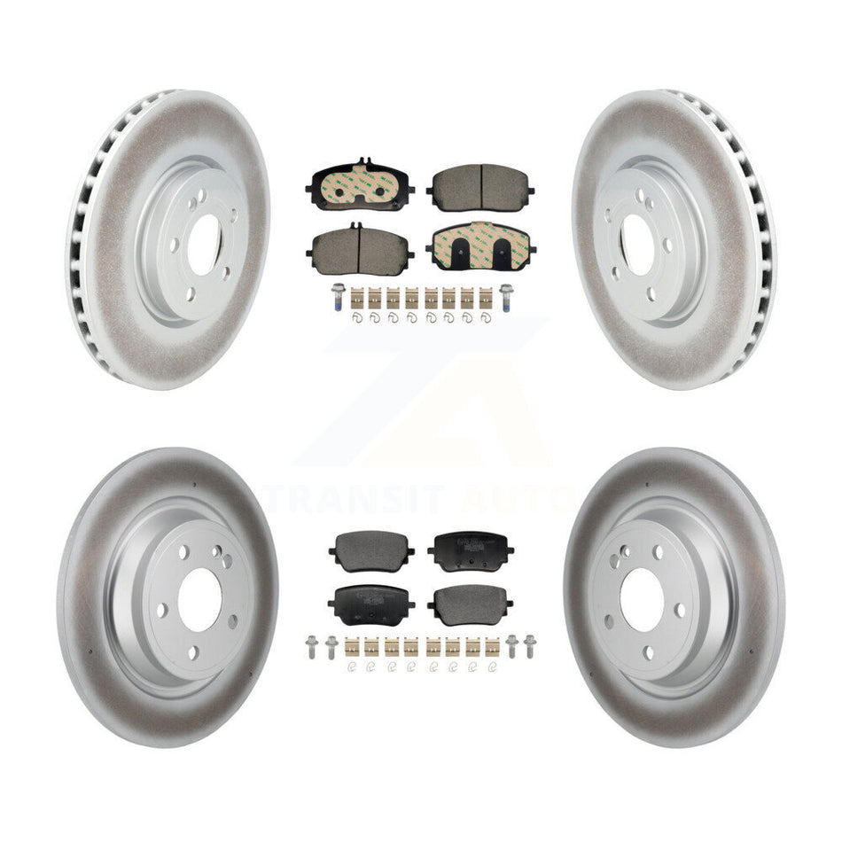 Front Rear Coated Disc Brake Rotor & Ceramic Pad Kit For Mercedes-Benz GLB250 EQB 350 300 KGT-103397