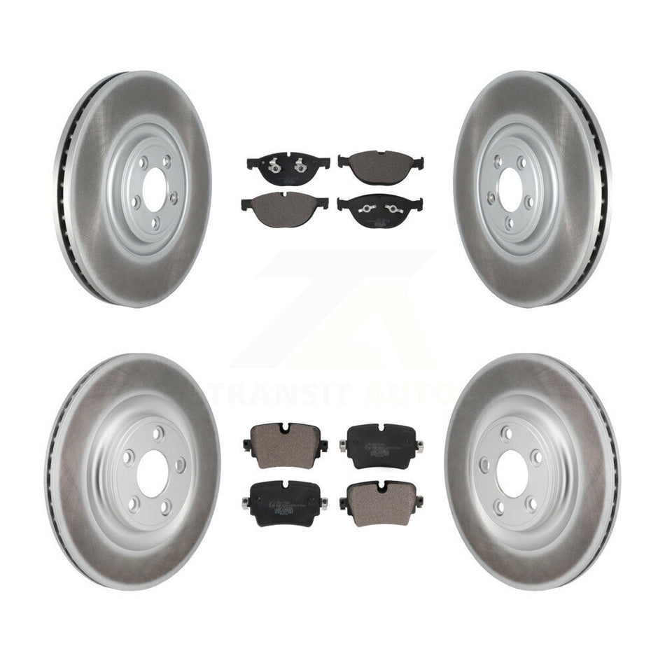 Front Rear Coat Brake Rotors Ceramic Pad Kit For Jaguar XJ With 325mm Diameter Rotor KGT-103408