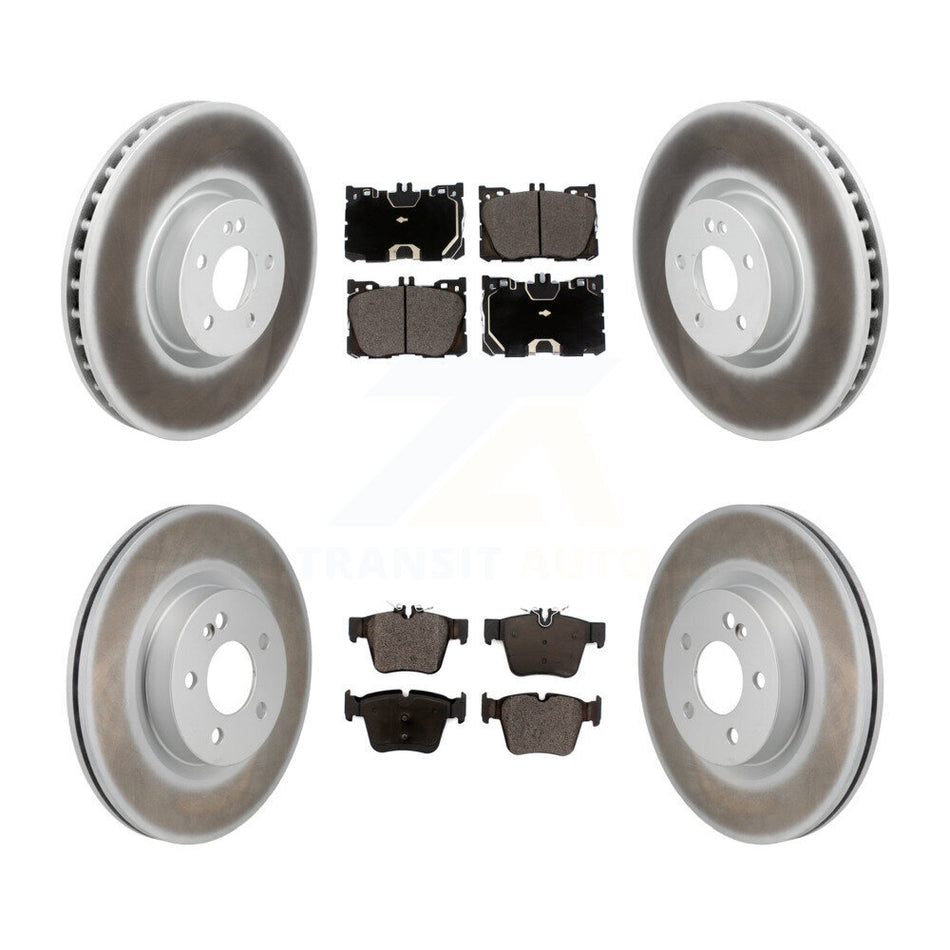 Front Rear Coat Brake Rotors Ceramic Pad Kit For Mercedes-Benz C43 AMG GLC43 C450 GLC350e KGT-103414