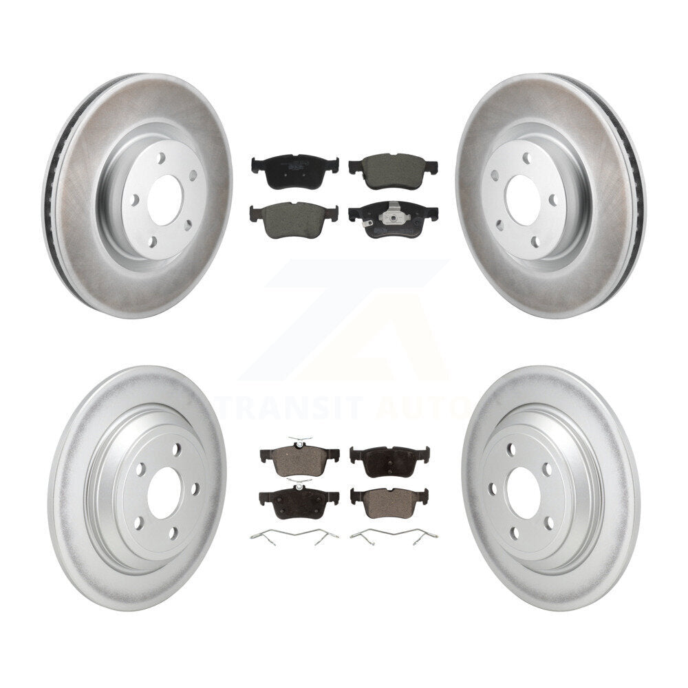 Front Rear Coat Brake Rotors Ceramic Pad Kit For Ford Escape Bronco Sport Lincoln Corsair KGT-103418