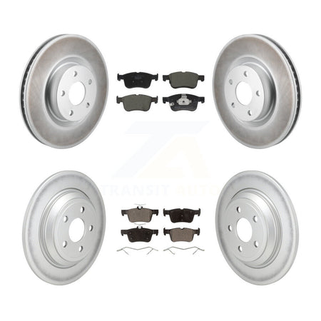 Front Rear Coat Brake Rotors Ceramic Pad Kit For Ford Escape Bronco Sport Lincoln Corsair KGT-103418