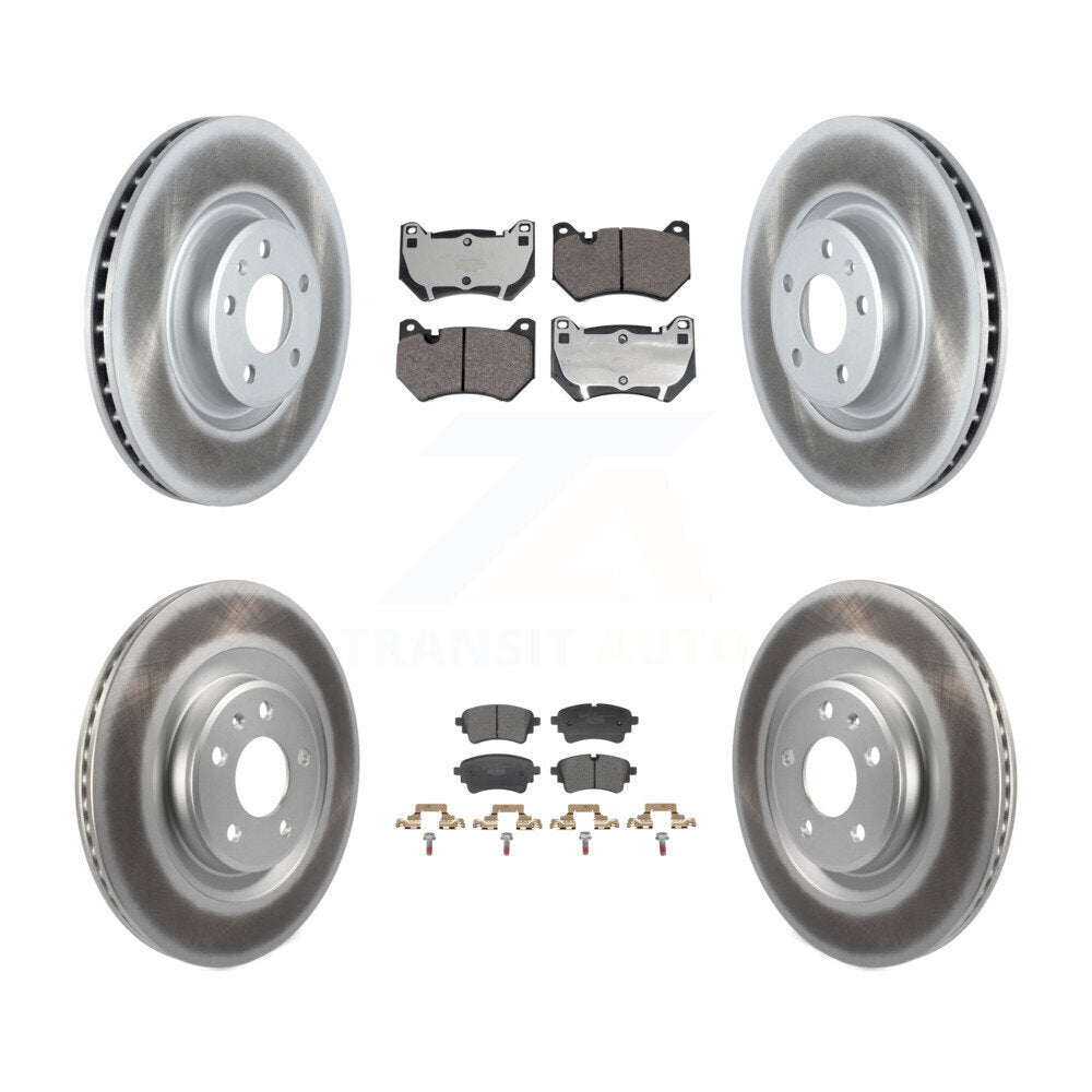 Front Rear Coated Disc Brake Rotors And Ceramic Pads Kit For Audi Q5 Sportback KGT-103425