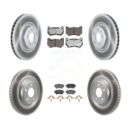 Front Rear Coated Disc Brake Rotors And Ceramic Pads Kit For Audi Q5 Sportback KGT-103425