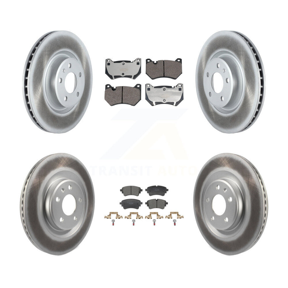 Front Rear Coated Disc Brake Rotors And Ceramic Pads Kit For Audi Q5 Sportback KGT-103425