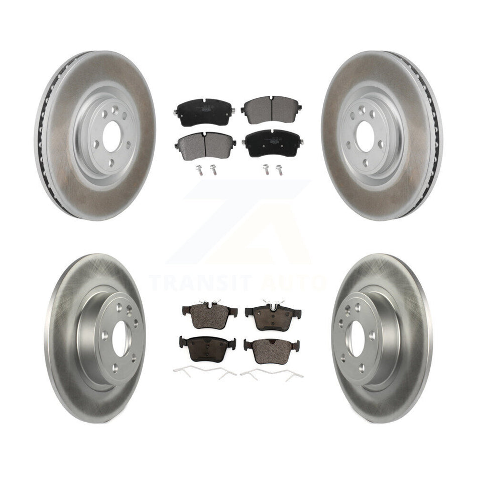 Front Rear Coated Disc Brake Rotors And Ceramic Pads Kit For Jaguar E-Pace KGT-103431